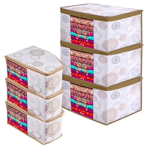 Kuber Industries Set of 6 Saree Cover & Blouse Cover Set | Saree ...