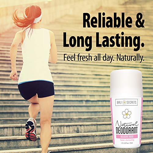Image of Bali Secrets The New Formula Natural Deodorant for Women & Men. Nonsense Free. Clean Formula for Sensitive Skin. Strong & Reliable Odor Protection. No Synthetic Aluminum. Organic & Vegan [THE ROSEY]