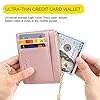 URAQT Geldbörse Damen, Mini PU Leder Portmonee für Herren und Frauen, Kleines Zipper Portemonnaie mit 8 Kartenfächern, Schmal Kurzer Geldbeutel Wallet Klein Brieftasche Schlanke Geldbörsen(Rosa) #4