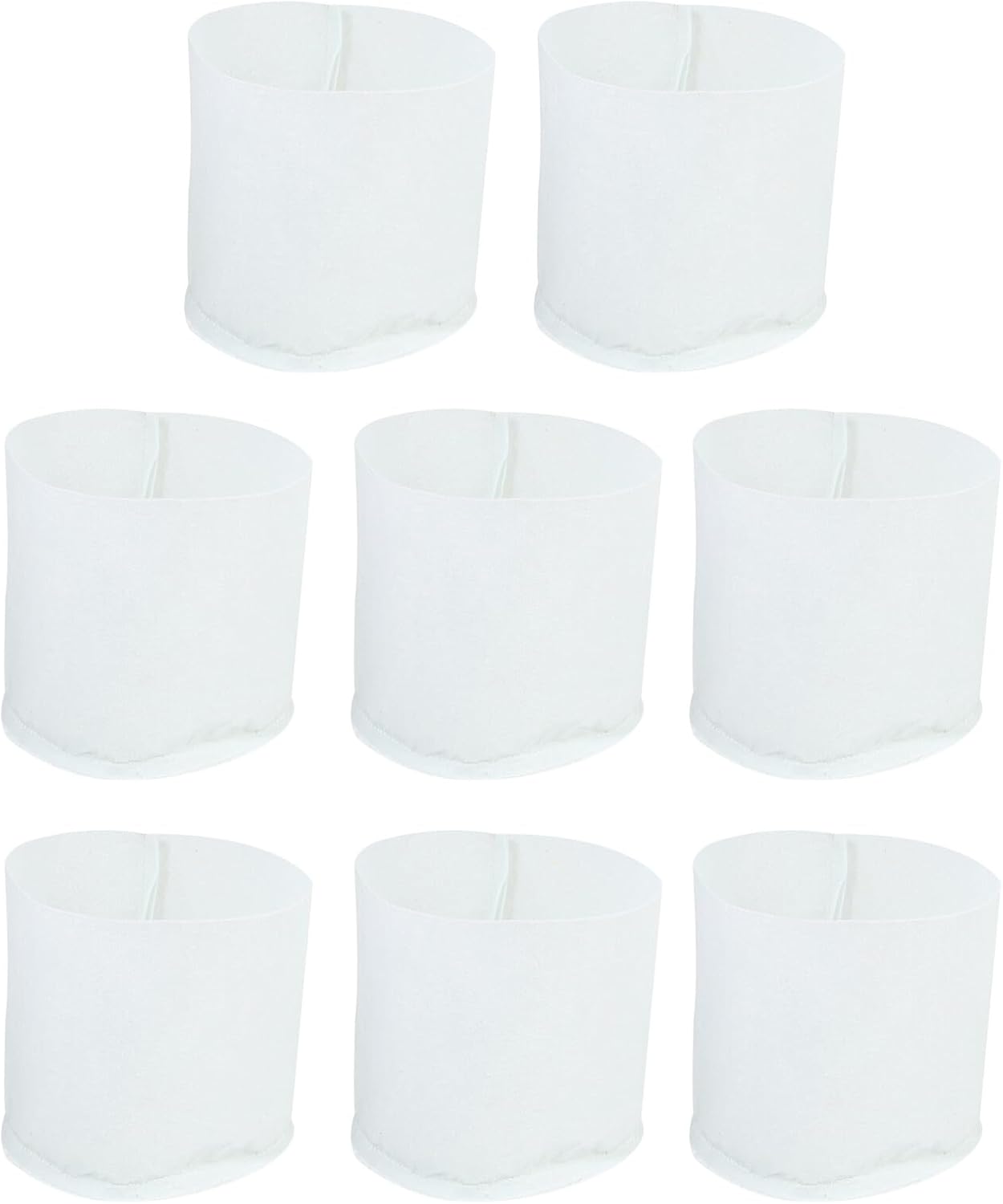 Angoily 50pcs Non-Woven Thickened Planting Bags White Felt Grow Bags for Garden Nursery Planting Breathable Plant Pouches 25x20cm