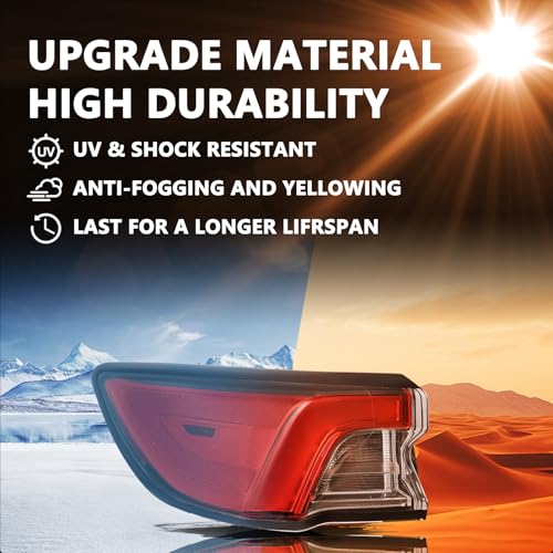 Image of Aosky LED Tail Light Assembly Compatible with 2020-2022 Ford Escape Rear Taillight Brake Signal Lamp with Bulbs LH (Left Driver Side)
