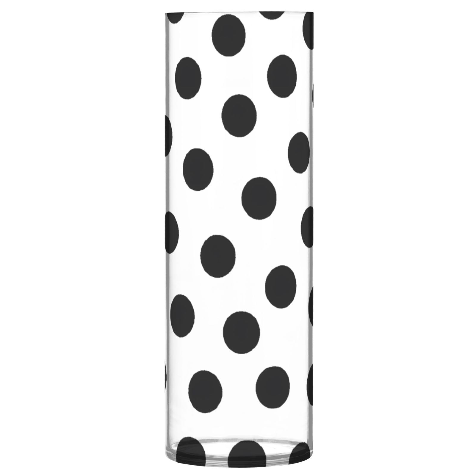 Amazon.com: YANENDIE Cute Polka Dots Black White Flower Vase, 12