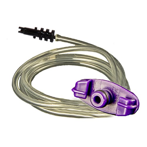 Jensen Global JG3A-XP 3 cc 3 ft. Black Barbed XP-Series Syringe Adapter