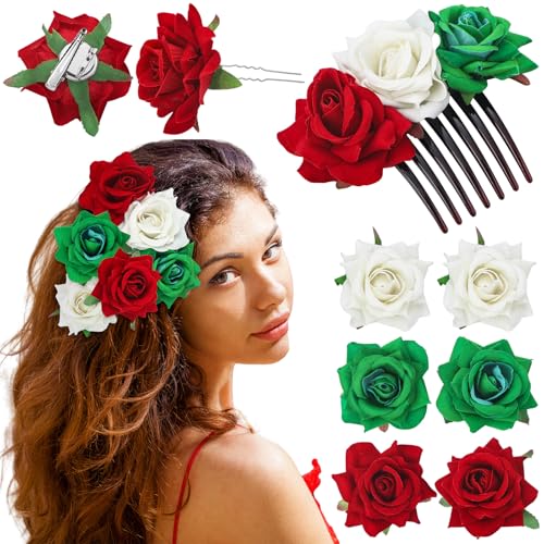 Lot de 7 pinces roses mexicaines : le cadeau parfait pour honorer les traditions familiales