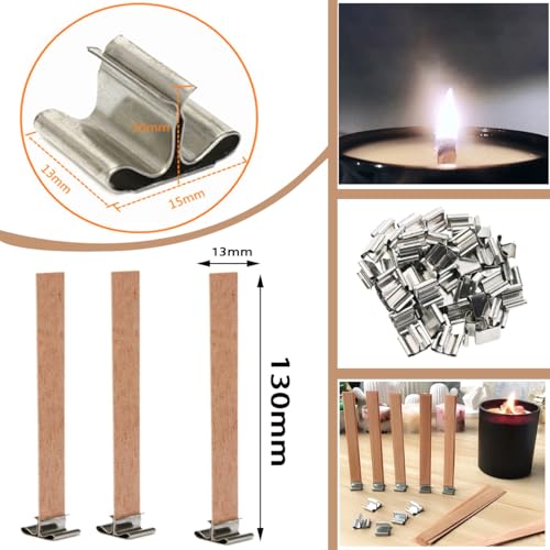 Holzdocht gotyou 50-teiliges Kerzenhalter-Set mit Eisenhalterung