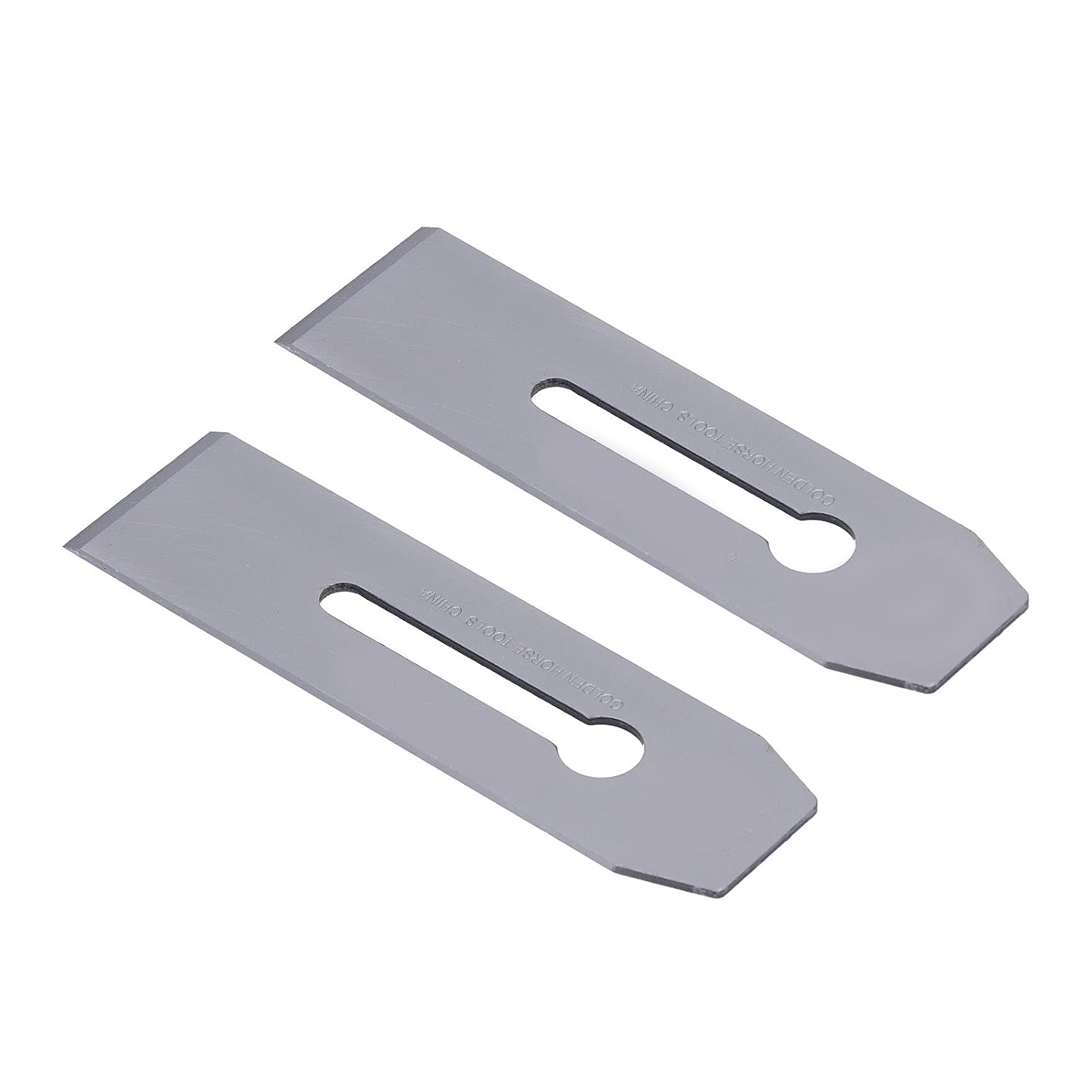 Garosa Portable Planer Blades, Durable Replacement Cutting Knives for Woodworking Handcraft Steel 51MM 2 Pack