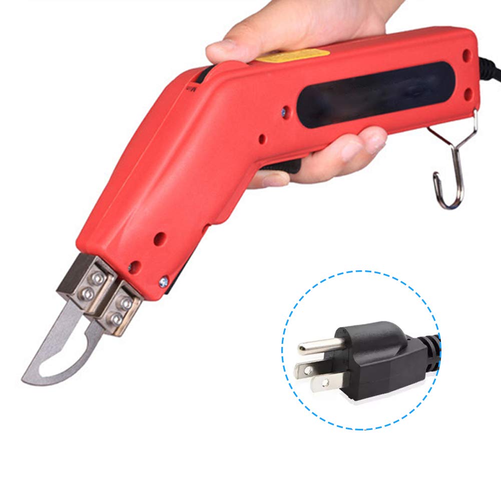 Electric Heat Hot Cutter, Hot Heating Knife Cutter Tool Electric Knife Hot Melting Cutter Cloth Ribbon Electric heating knife Foam cutting PVC Rope Nylon Rope Cutting