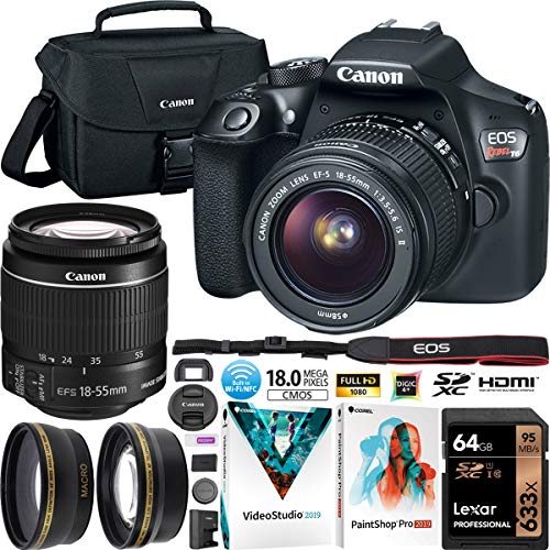 Canon EOS Rebel T6 Digital SLR Camera Kit with EF-S 18-55mm F3.5-5.6 is