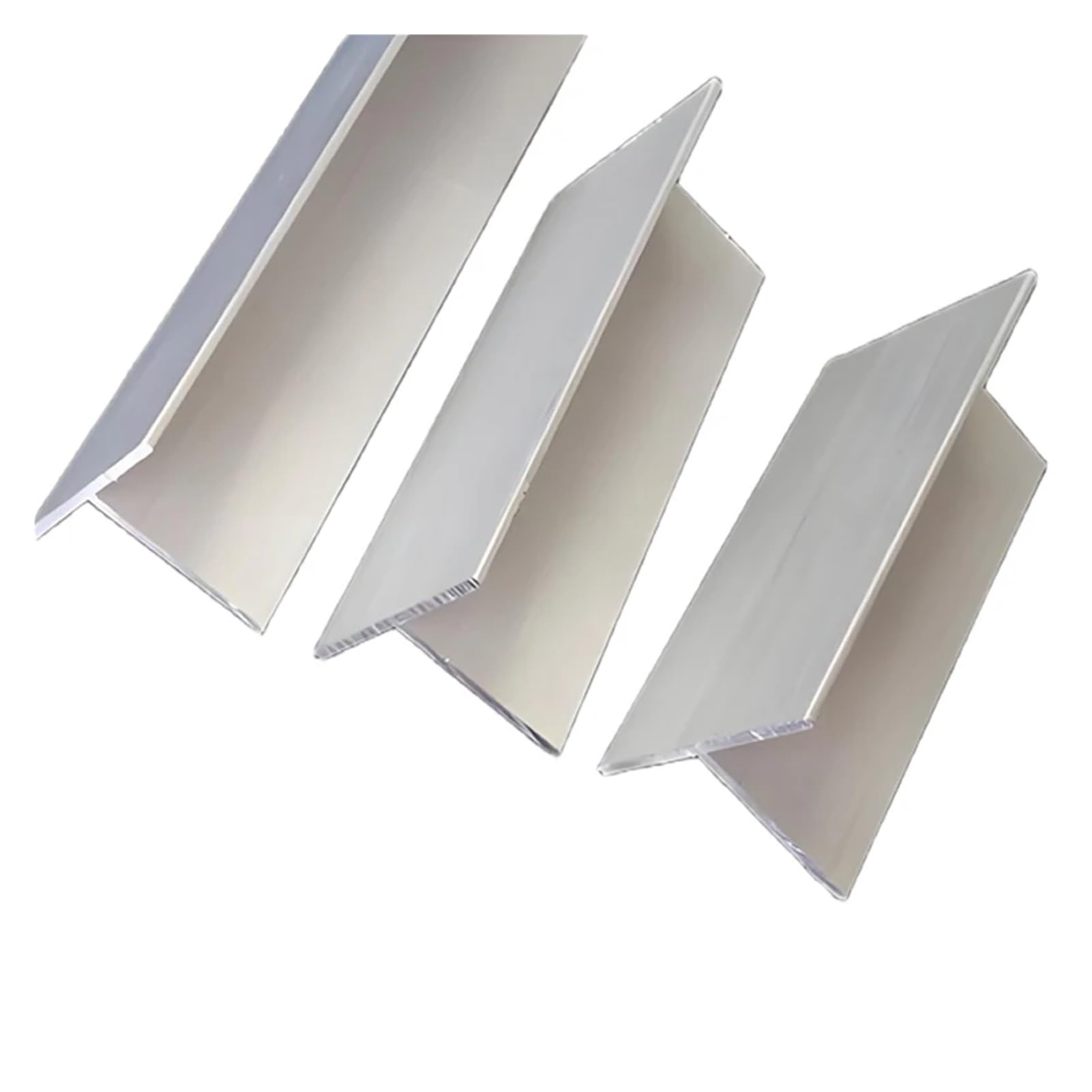 Perfil de aluminio en forma de U, Tubo de aluminio en forma T, aleación 6063, 1 metro longitud, varios tamaños for decoración paneles puertas techo, manualidades DIY(1M-50X50X5MM)