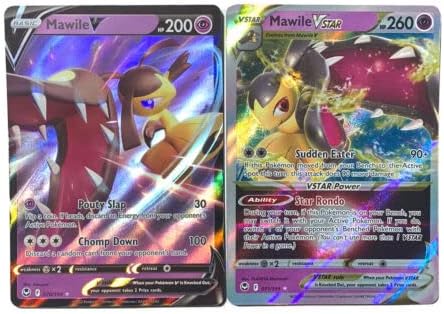 Mawile V & Vstar 070/195- Silver Tempest - Lot de 2 cartes Pokemon Ultra Rare