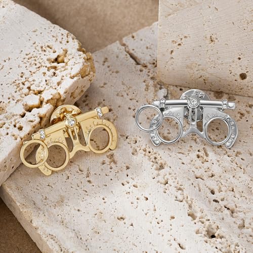 Image of Medical Optometrists Enamel Brooch Ophthalmology Vision Test Optometry Pin Jewelry for Doctor Nurse Backpack Lapel Badge