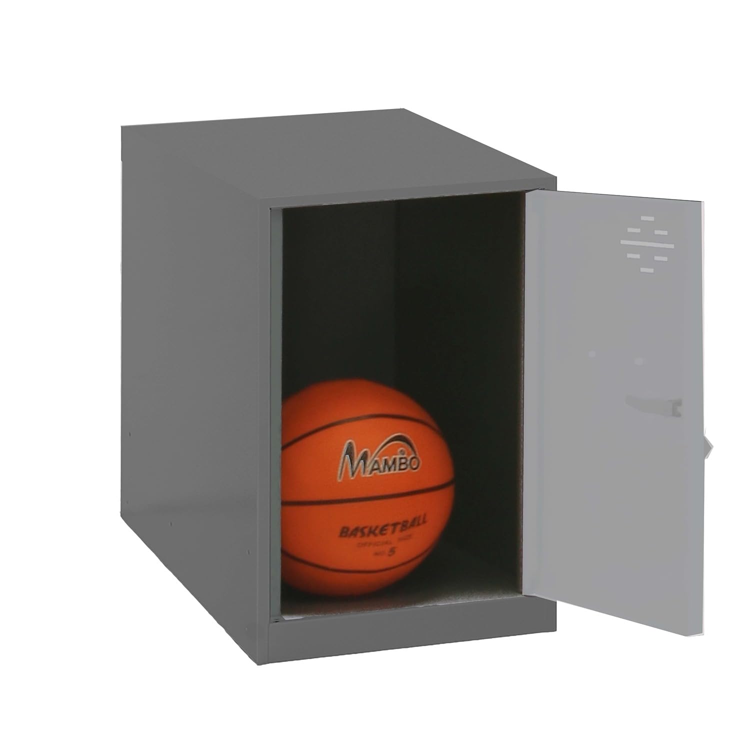 Simon Rack Casier Vestiaire Metallique Petit, 475x300x500 mm, Armoire Metallique Petit, Comprend la Clé, Anthracite/Gris - Simonlocker