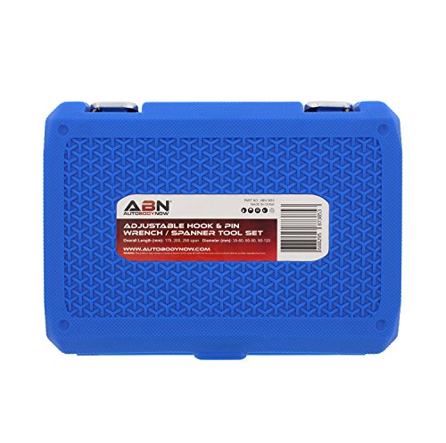Abn Adjustable Hook & Pin Wrench Spanner Tool Kit 8Pc Set – Bicycle, Bike, Motorcycle Suspension Collar, Nut Adjustment #TOP5