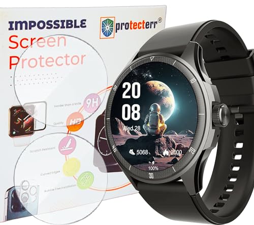 Image of Smartwatch Screen Protector Guard For BeatXp Vega Neo (1.43 inch inch) (2 pack) - (NOT A TEMPERED GLASS)