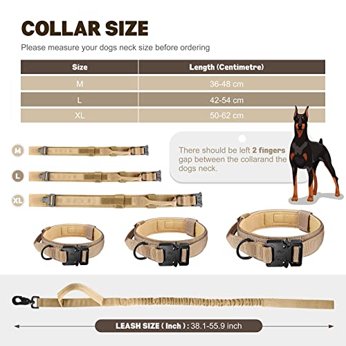 Image of FYA Tactical Dog Collar (M, Brown Collar)