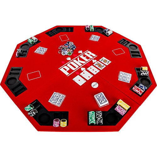 Location - Plateau de Poker Pliable rouge - 8 joueurs