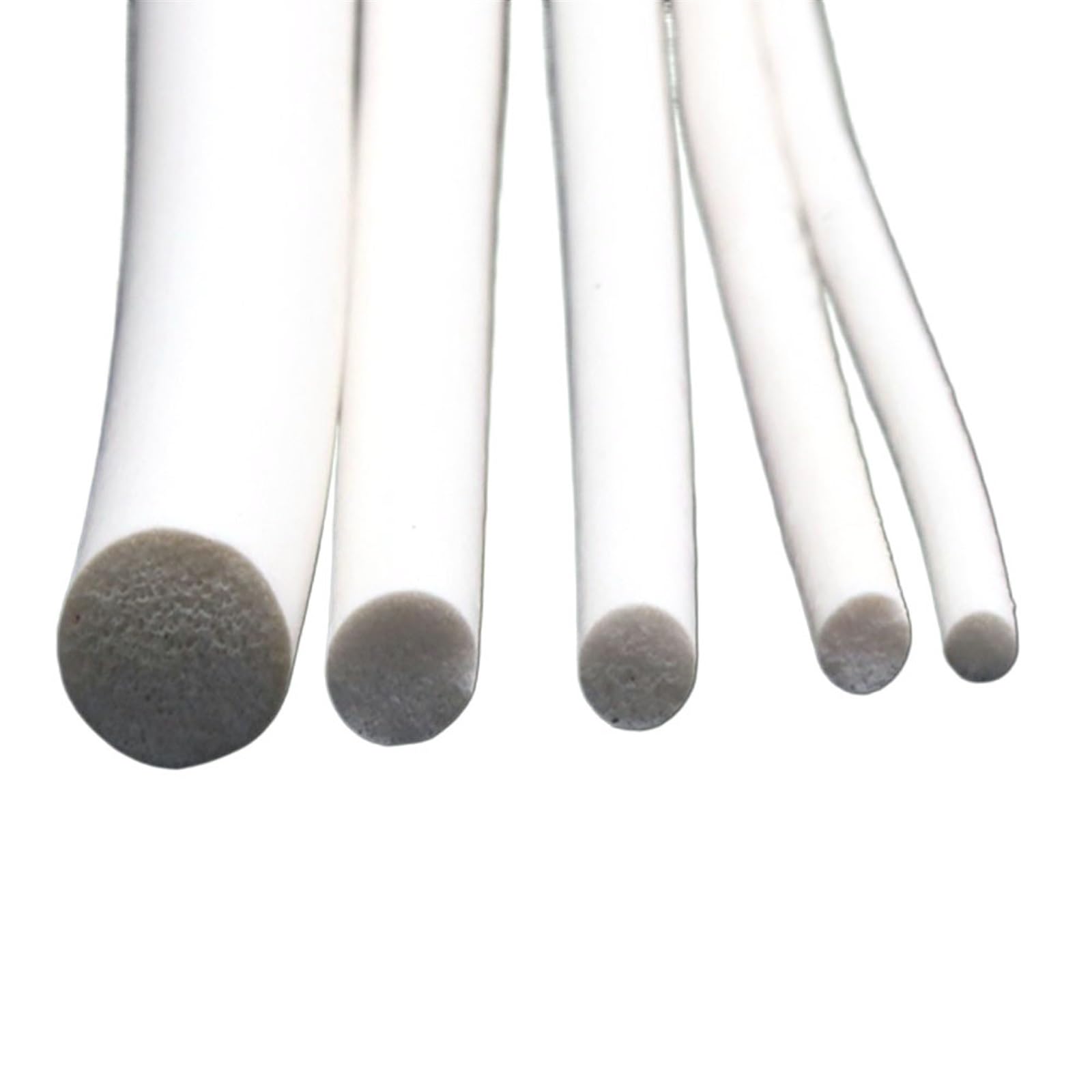 Insulation Rubber Silicone Rubber Sponge Strip Gasket Trim Seal High Temperature Sealing Cord 1mm to 25mm Foam Gap (Size : 1mm(5 Meter))