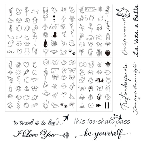 Temporary Tattoos for Women Waterproof Semi Permanent Stick On Tattoos