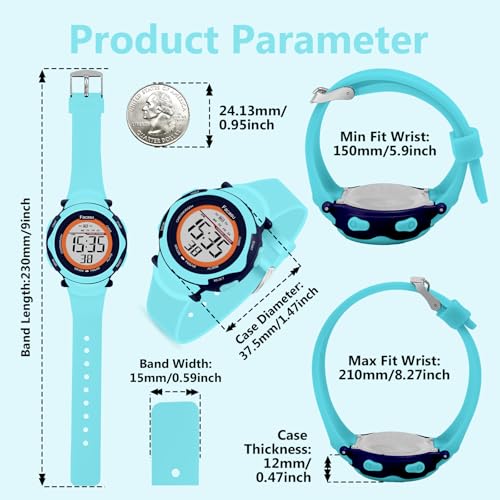 Image of Kids Digital Watch for Girls Boys,Children's Waterproof Colorful Light UP Outdoor Sport Watch with Stopwatch Alarm-Kids Gifts for Girls Boys