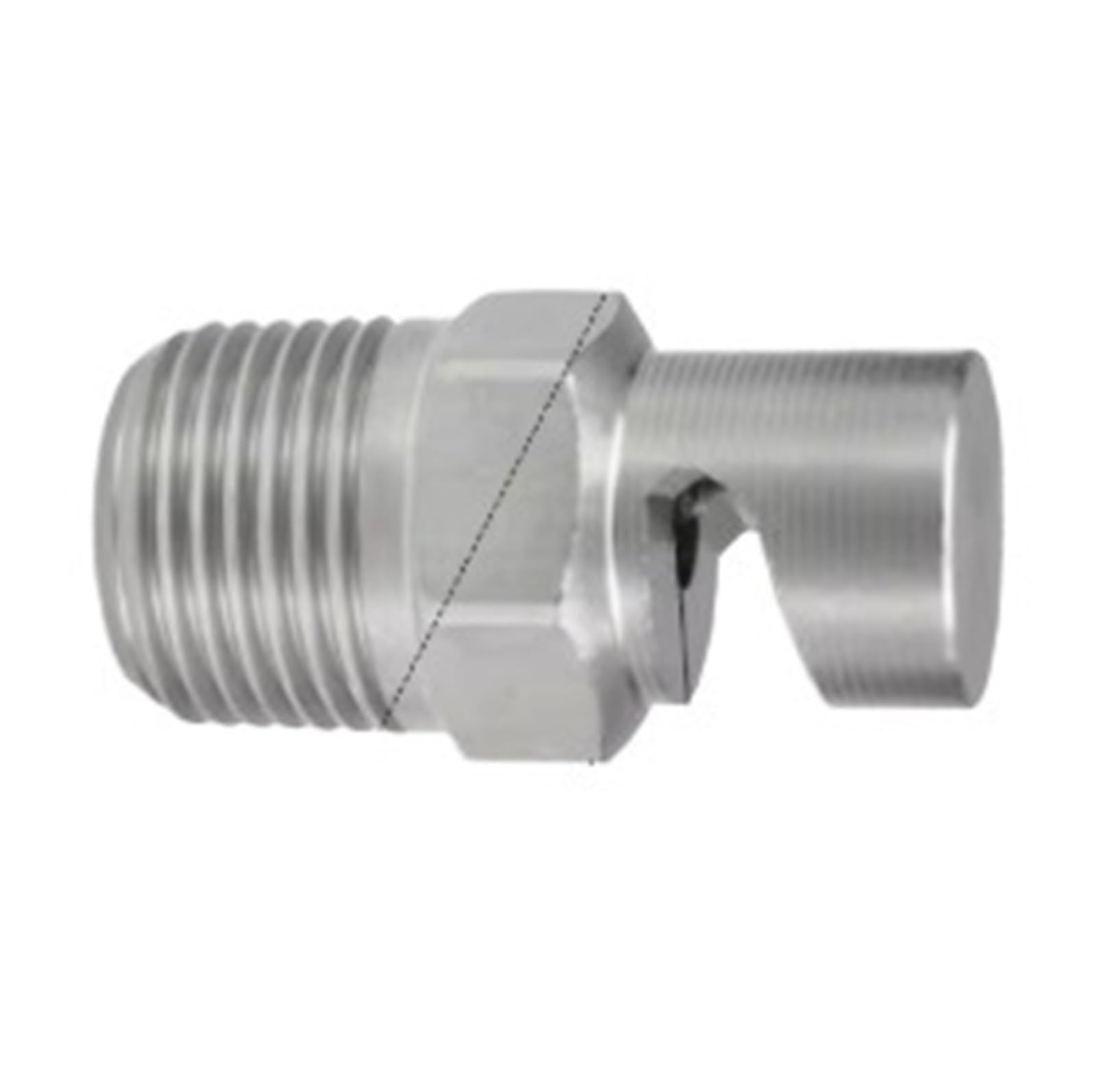 Buse de pulvérisation grand angle inox anti-obstruction orifice 4.0mm 3/8K