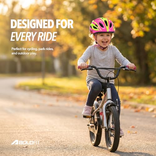 Image of Boldfit Cycle Helmet for Kids Protective Padded Montain Biks Cycling Helmet with Adjustable Strap Bicycle Riding & Skating Skull Helmets for Childrens Saferider Protection Helmets