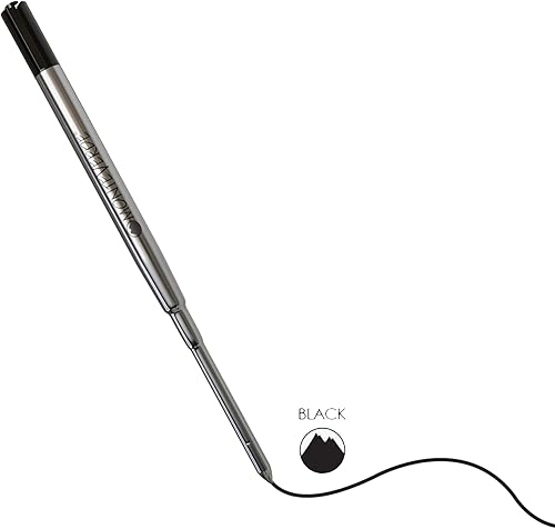 Vista 4 de Monteverde Repuesto de bolígrafo para adaptarse a bolígrafos Sheaffer, punta media, rollo suave, negro, 2 por paquete (S132BK) Negro -,Rojo