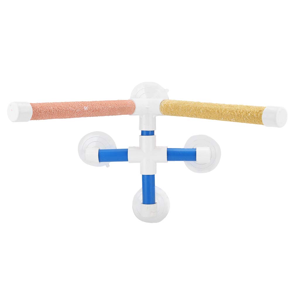 Birds Shower Perches Parrots Shower Standing Bird Perches Stand Toy with Suction Cups for Budgies Parakeet Cockatiel