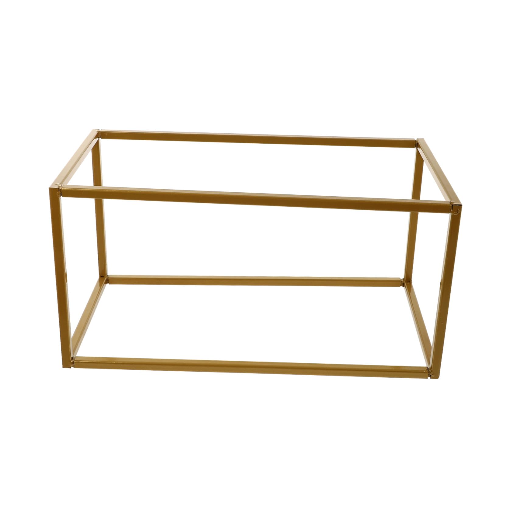 Cornice Decorativa Rettangolare in Ferro Oro per Matrimonio | 1 Pezzo, Forma Geometrica Irregolare, Adatta a Scena Party, Design Astratto e Atmosfera Romantica