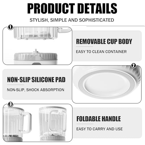 Image of Underwear Washing Machine, Upgrade 2.5L Mini Portable Washing Machine, Mini Washer Deep Cleans Small Clothes for Apartment, Dorm, RV, Travel & Hotel Use (White)
