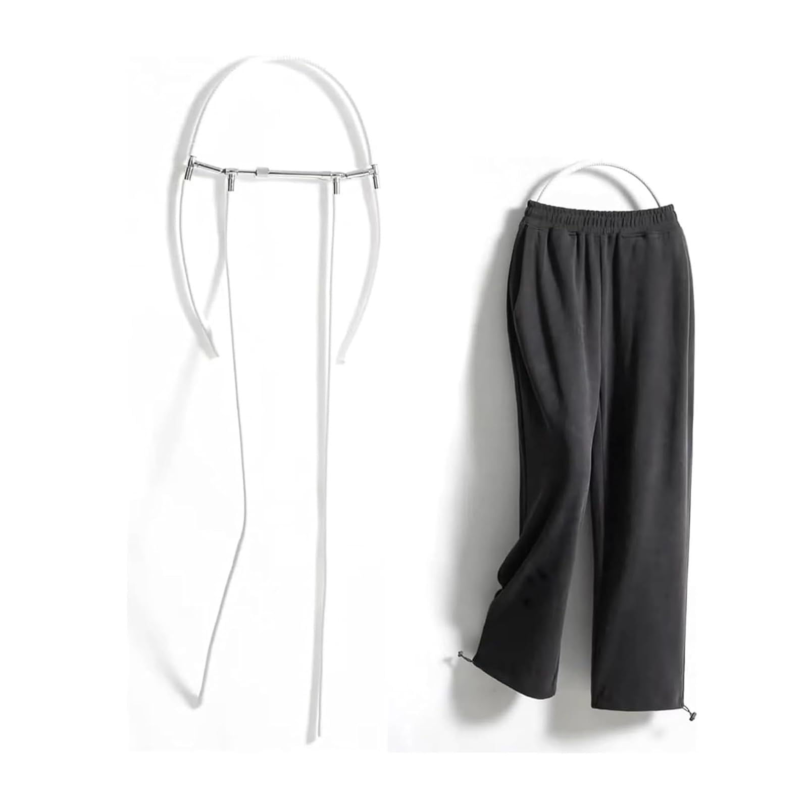 YXZQLOZ Adjustable invisible mannequin clothes hanger, metal body, suitable for clothing display and photography.