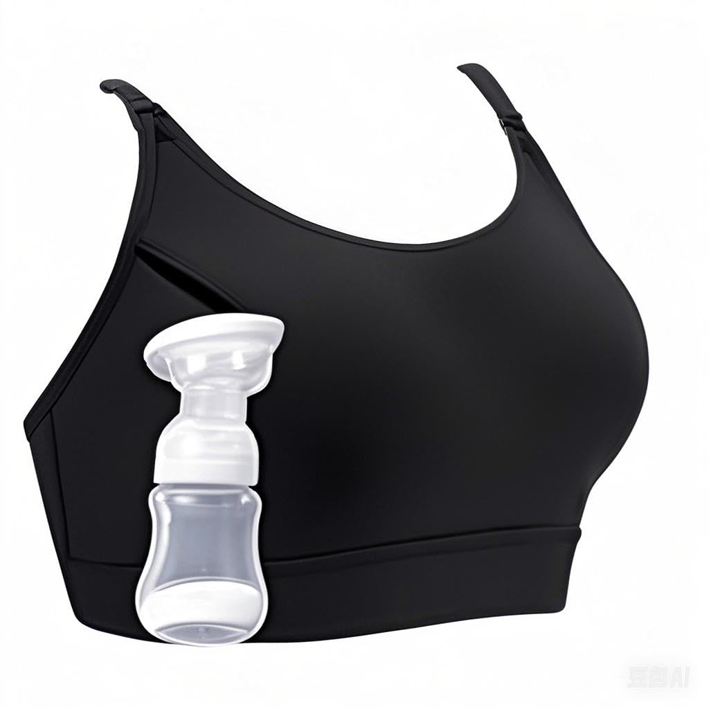 LEAPOVER Women Hands Free Breast Pump Breast Feeding Pump Pumping Bra Maternity Adjustable Nursing Bra — view 10