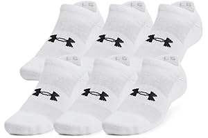 Armour Men's Cushioned No Show Socks (6 Pairs)