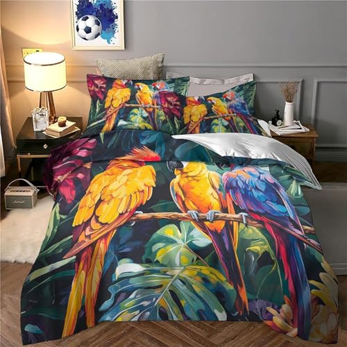 Housse de couette perroquet 3D imprimée de qualité supérieure - 5
