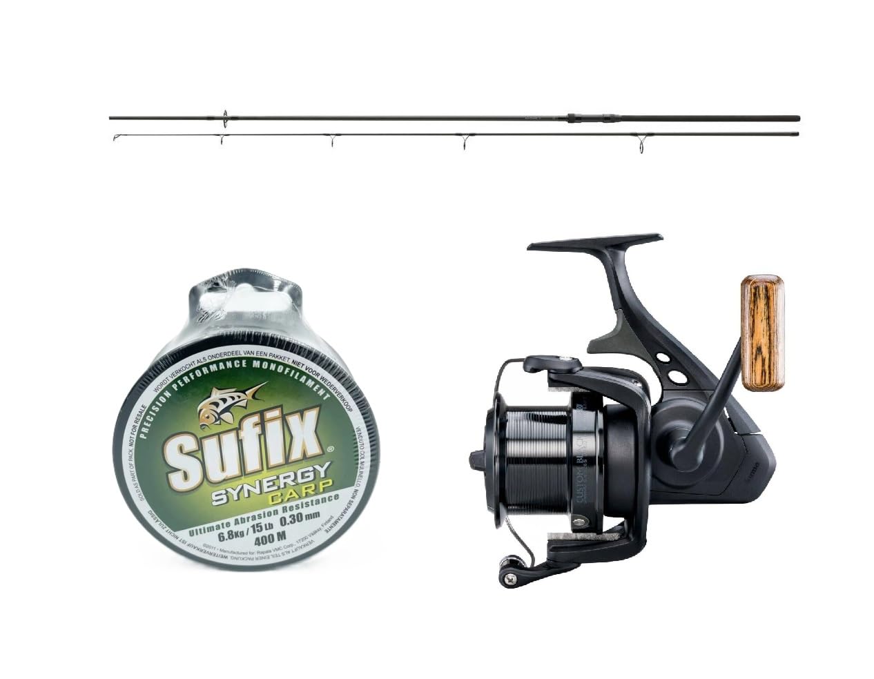 Bundle Karpfencombo 3,00m / 3lbs + Weitwurfrolle + Karpfenschnur