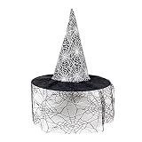 Sombrero mágico para hombre, ala, unisex, para carnaval, bruja, disfraz de Halloween, disfraz ancho para mujer, sombrero de encaje suave, sombrero de fiesta, sombrero de bruja, para hombre, cosplay,