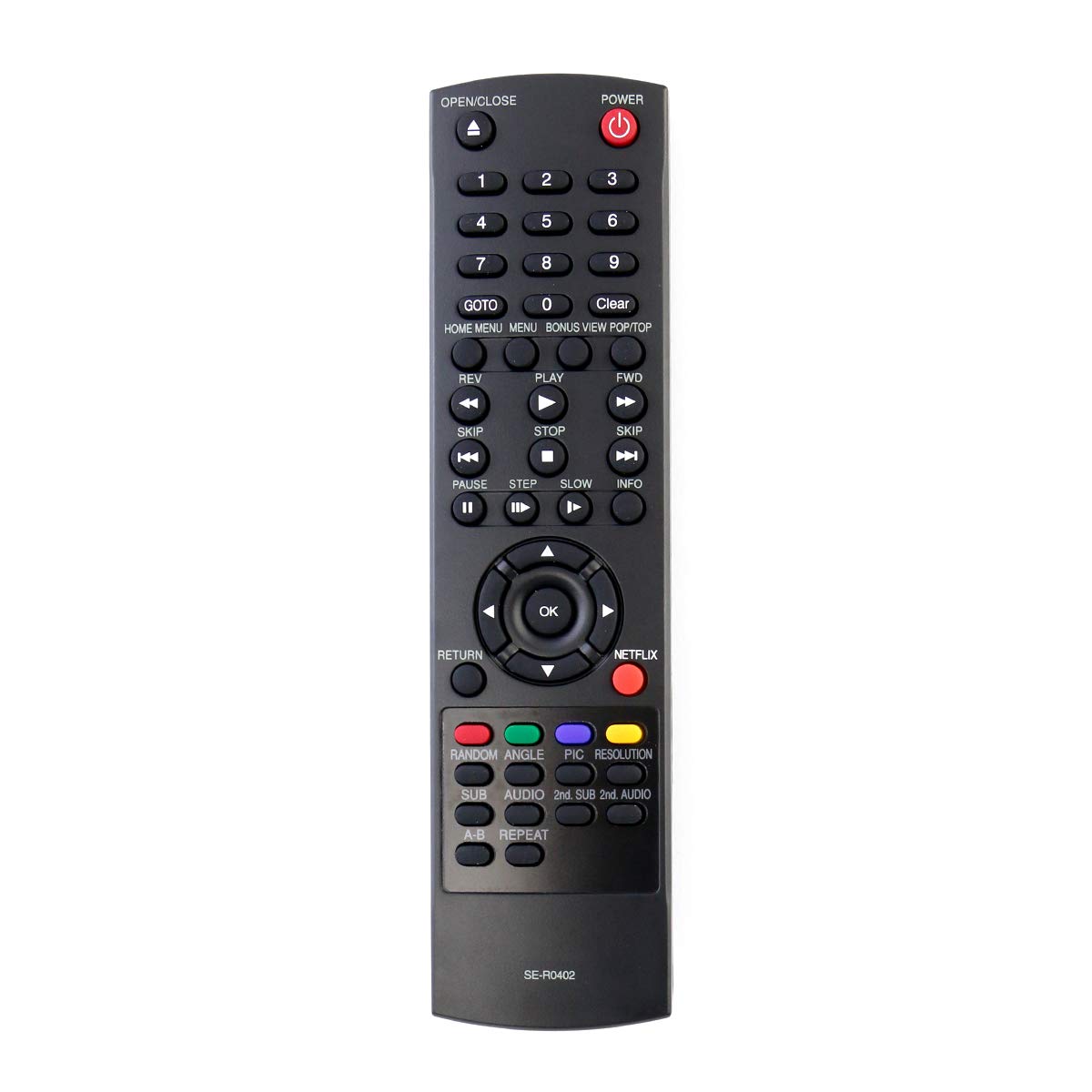 New SE-R0402 Remote Control fits for Toshiba Blu-ray Bluray Disc DVD Player BDX5200KU BDX2250 BDX2250KU BDX4200KU BDX4200 BDX2200KU BDX2200 BDX2150KC