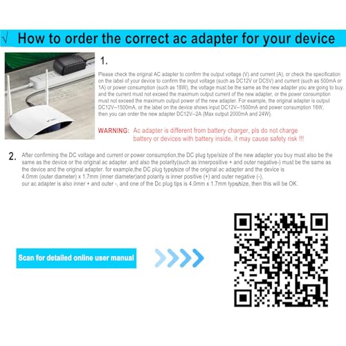 GuanTing Universal AC Adapter 12V 2A Power Supply Charger 24W AC110V to DC12V 2000mA 1500mA 1000mA 500mA Power Driver 11 DC Plug Tips 12 Volt Converter Inverter Transformer ac dc Adapter(DC12V~2A) - Image 4