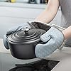 Zeal Siliconen Heavy Duty dubbele ovenhandschoenen wanten, donkergrijs (94 cm lang) – Gingham