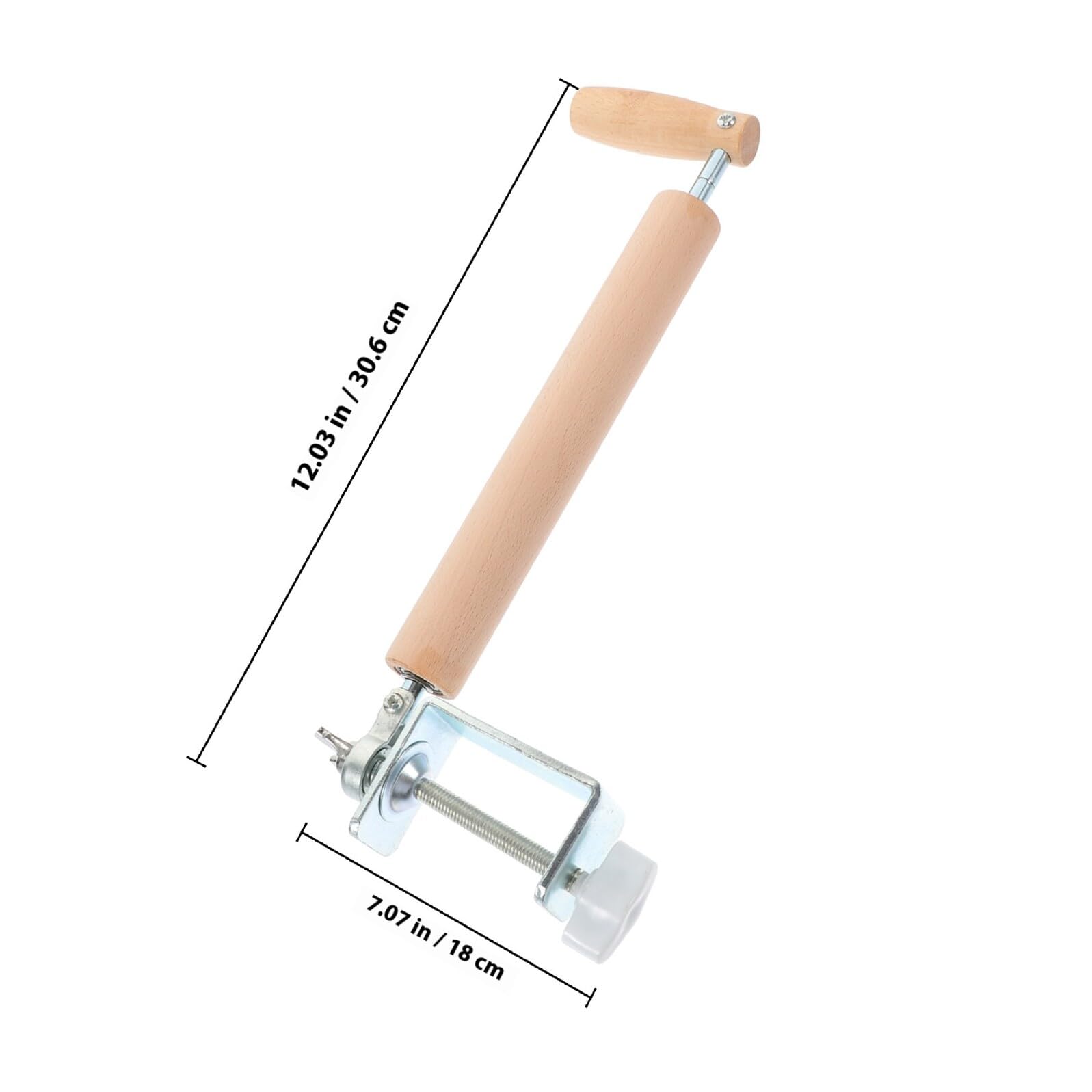 Ipetboom Mattarello in Legno Beige Acciaio Inox e Carbonio, Facile da Pulire e Rotolamento senza Sforzo per Utensili da Cucina Professionali