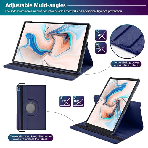 Image of Realme Pad Mini 8.7 inch Tablet (Model FIT ONLY-: RMP2105 /RMP2106) 360 Degree Rotating Flip Case Cover (Blue)