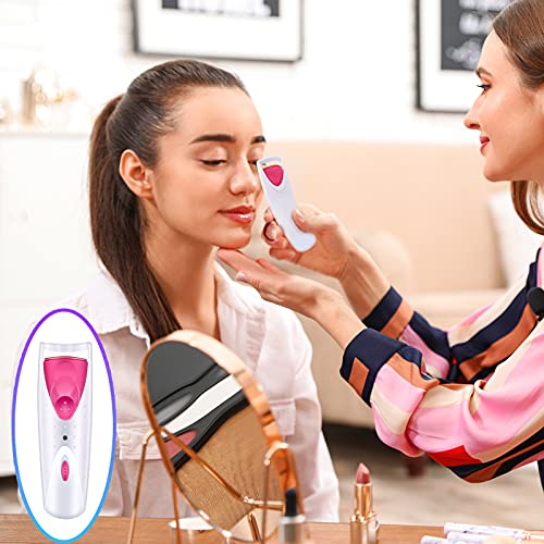 2 Pieces Heated Eyelash Curler Electric Eyelash Curlers Painless Safety Design With Double Silicone Curling Pad For Women Long Lasting Naturally Eyelashes (Pink) #TOP5