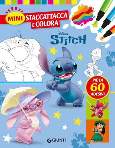 Stitch. Mini. Staccattacca & colora. Ediz. illustrata