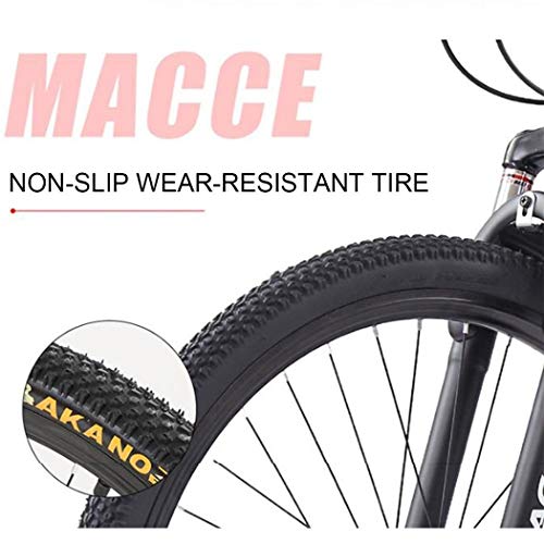 JLRTY Mountainbike Mountainbike, Hardtail Fahrrad, Leichte Carbon Steel Doppelscheibenbremse Und Vorderradfederung, 26-Zoll-Räder (Color : White, Size : 21-Speed) – Bild 4