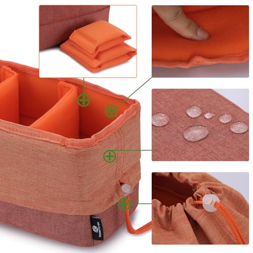 Bolsa impermeable para cámara DSLR con compartimentos ajustables miniatura 5