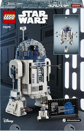 Star Wars 75379 R2-D2 - Giocattolo da Costruire - Figura di Droide da Esposizione con Testa Rotante, Periscopio e Strumenti - Incl. una Minifigure di Darth Malek - Regalo per Bambini da 10 Anni - Lego - Immagine 9