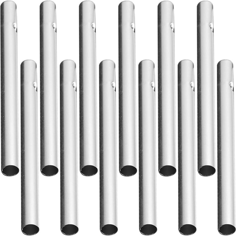 Tube de carillon à vent en métal Healvian pour artisanat et décoration (12 pièces)