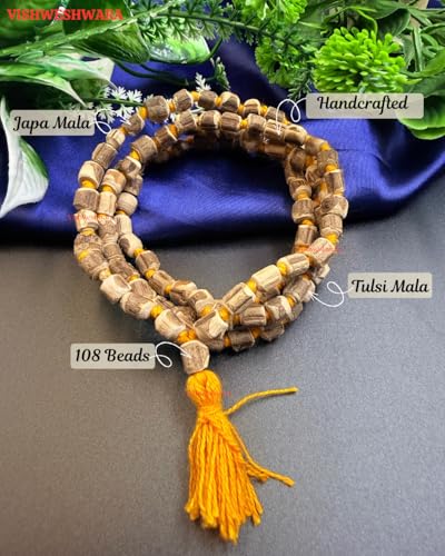 Image of Tulsi Mala 108+1 Beads Original |Natural Holy Basil | Japa Mala for Mantra Chanting and Wearing