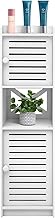 Cannoli Mobiletto bagno, mobiletto per WC, mobiletto per WC, portaoggetti per bagno, cassetto, vano, salvaspazio, piccoli spazi, 22 * 20 * 75cm