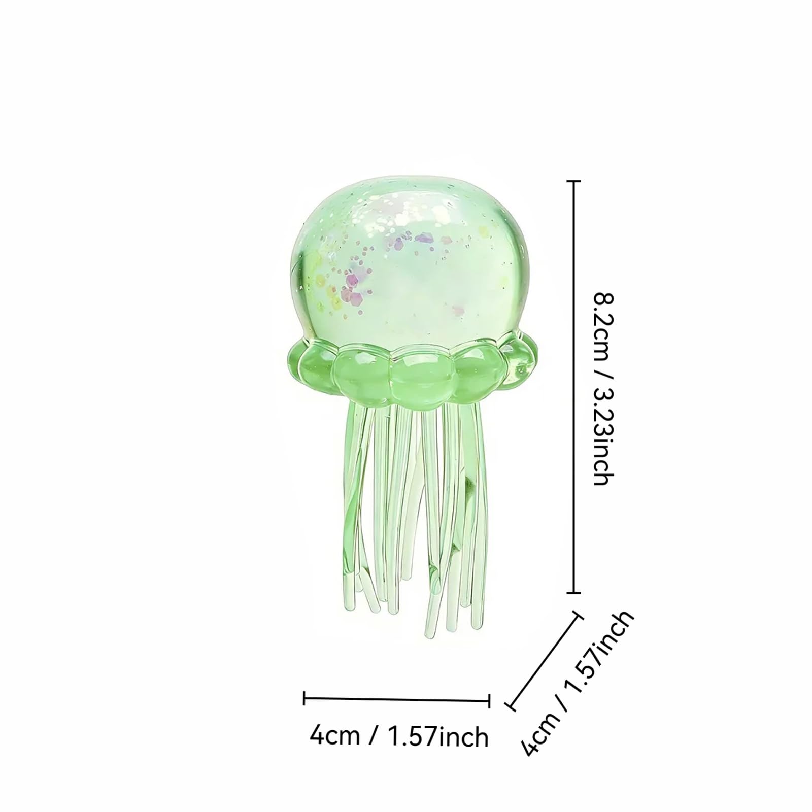 Nee doh Jellyfish Squeeze Toys, Drop Malt Sugar Balls Relieve Stress, Sensory Toy with a Super Solid Squish for Adult, Squishy Ultra Squishy and Moldable Slow Rise 1pcs Mint Green — view 3