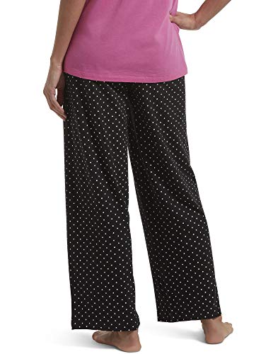 HUE Women's Long Sleepwell Basic Printed Knit Performance Sleep Pajama Pant, Made with Temperature Regulating Technology2